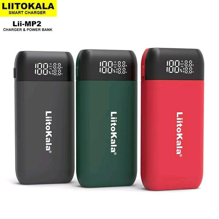 hyjk- Lii-Mp2 Charger Powerbank Portable Usb C 18650 21700 Pd Qc 3.0