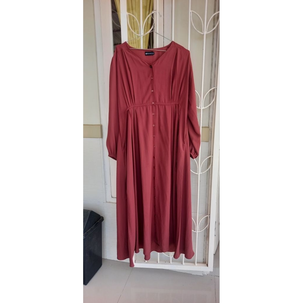 preloved gamis ummu mecca size M ld 110 no klamby