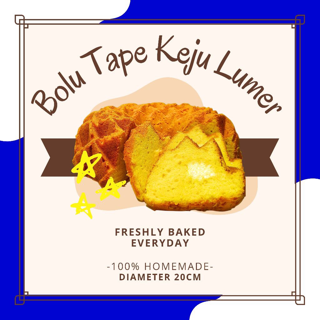 Bolu Tape Keju Lumer 20 cm