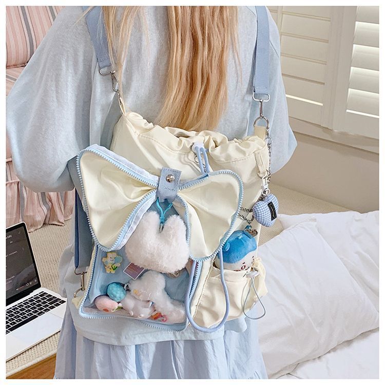 Tas Ransel Serut Anime 20CM Doll Itabag/Tas Sekolah Wanita / Tas Ransel Siswa / Tas Sekolah Berkapas