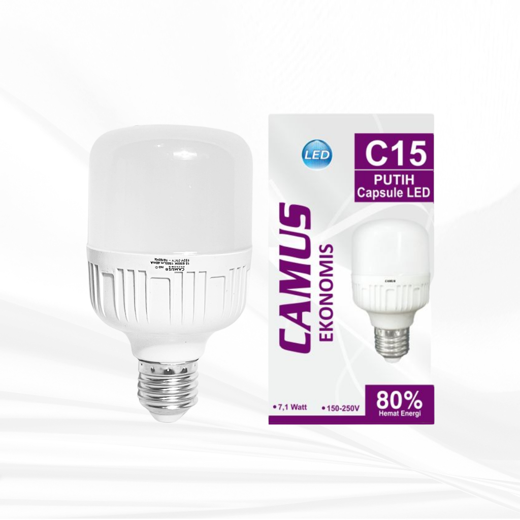 Lampu LED Kapsul 15 Watt Putih Murah CAMUS