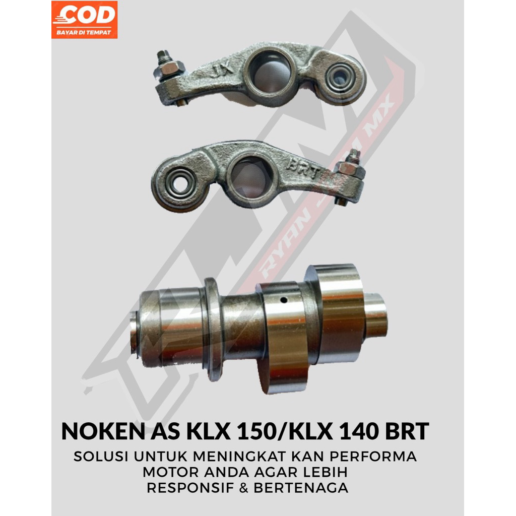 NOKEN AS BRT KLX 150 KLX 140 CHAMSHAF KLX SEMUA JENIS PNP COCOK TUK MOTOR BORE UP 63 66 68