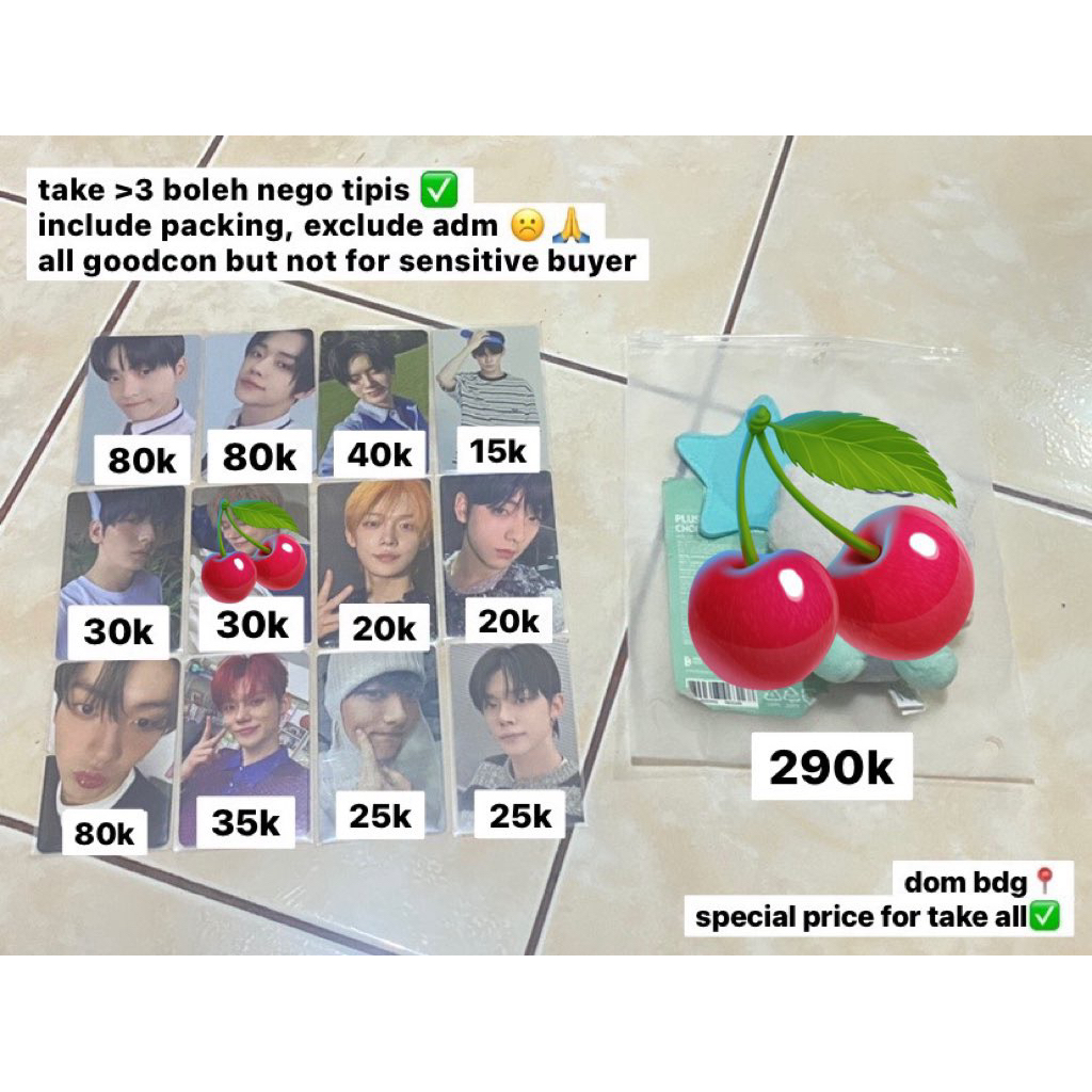 clearance sale • txt photocard pc soobin yeonjun underpriced