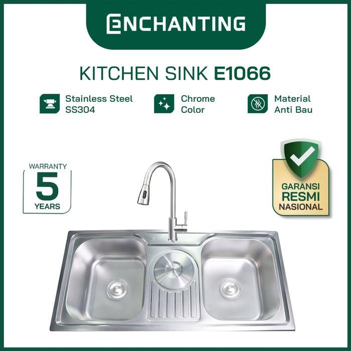 ENCHANTING Kitchen Sink Stainless Steel E1066