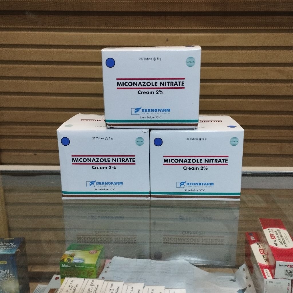 Miconazole Nitrate Cream Berno Box 25 Tube 5g Expired Sep 2030