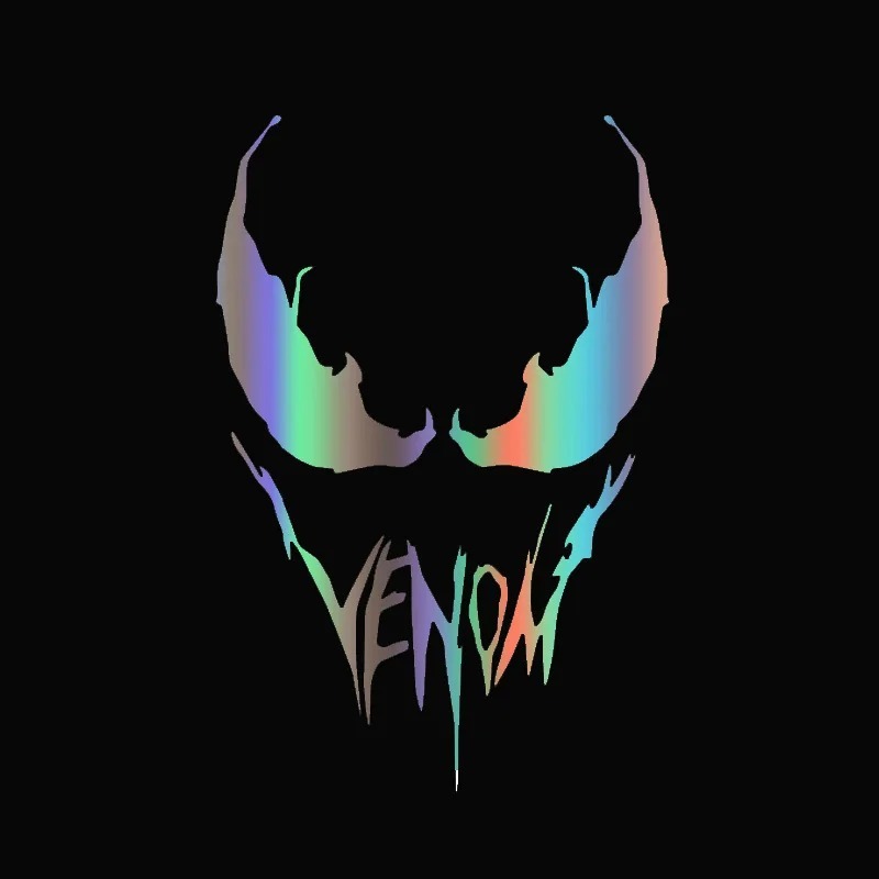 Stiker Mobil Venom untuk Jendela, Pintu, Bodi Mobil, Stiker Tahan Air, Aksesori Dekoratif Venom pada