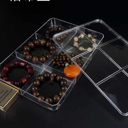 Aineed | Kotak Akrilik organizer transparan, Kotak Transparan, Kotak Penyimpanan Manik-Manik, Perhia