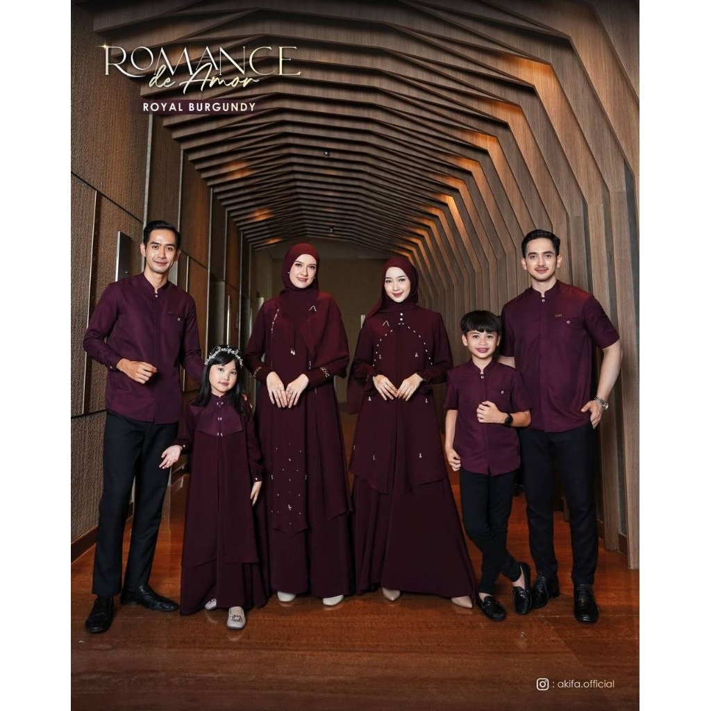 ROMAMCE DE AMORE BY AKIFA ORIGINAL | FAMSET COUPLE TERBARU 2026 | BAJU COUPLE MUSLIM MUSLIMAH INDONE