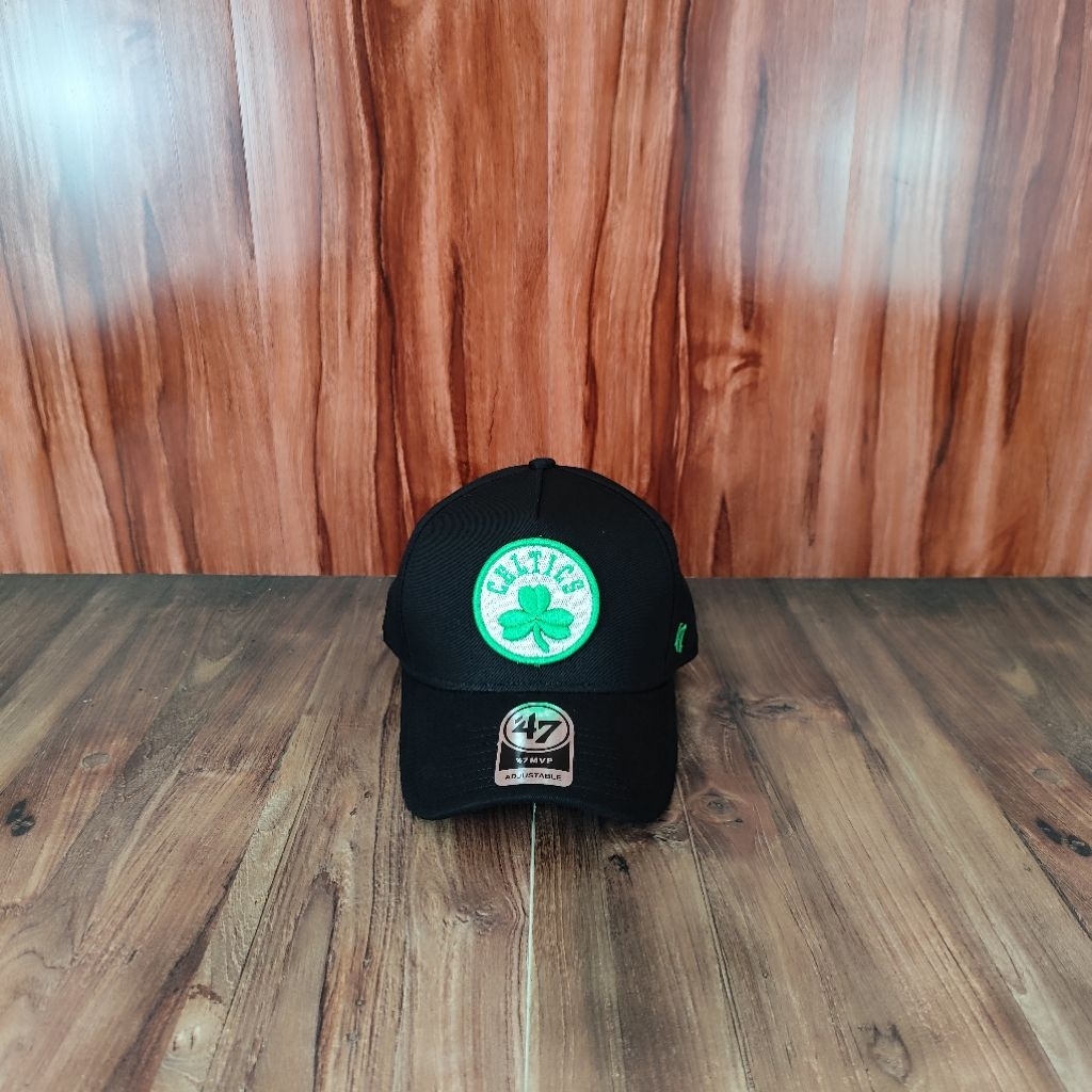 Topi Baseball Boston Celtics Hitam