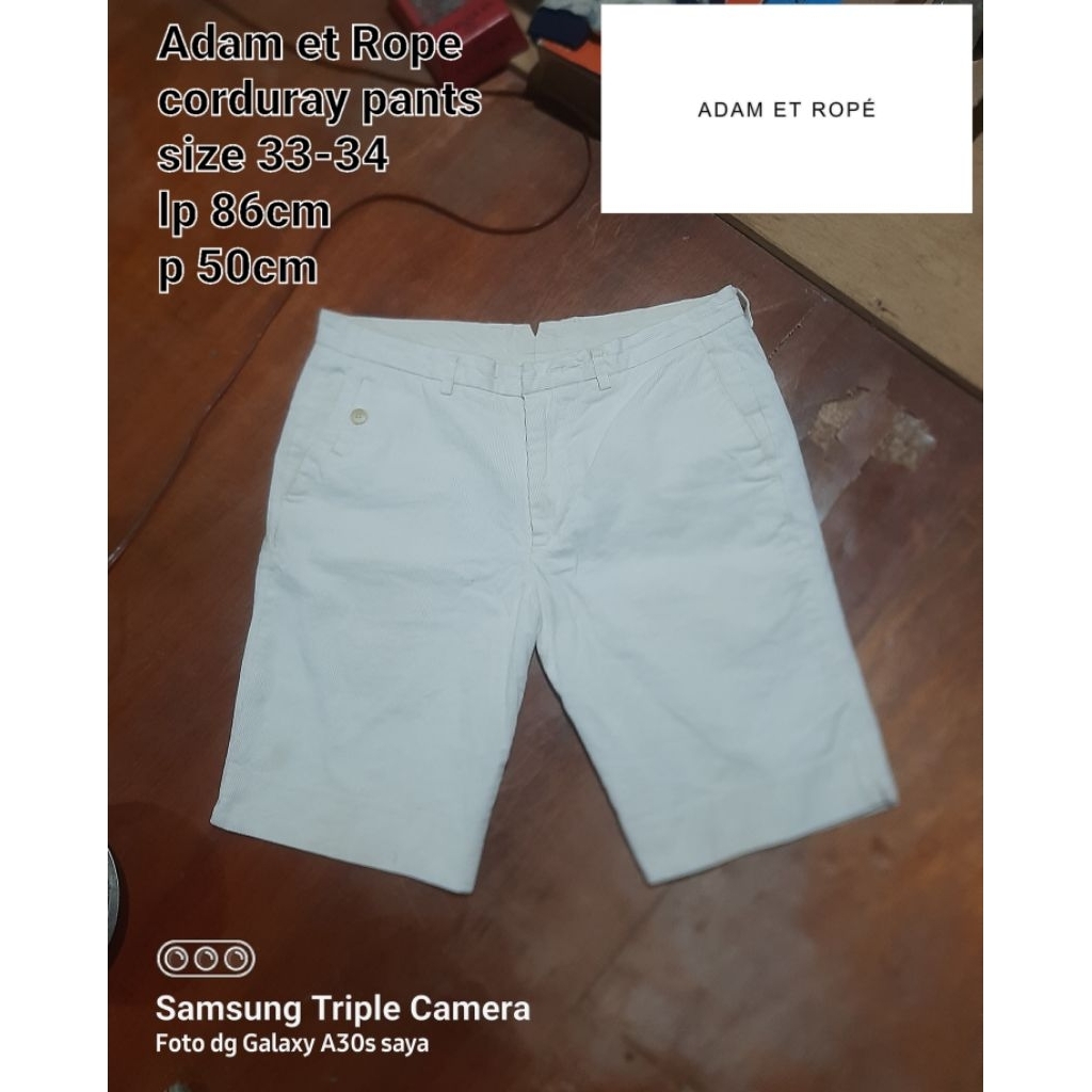 celana corduray pendek by adam et rope