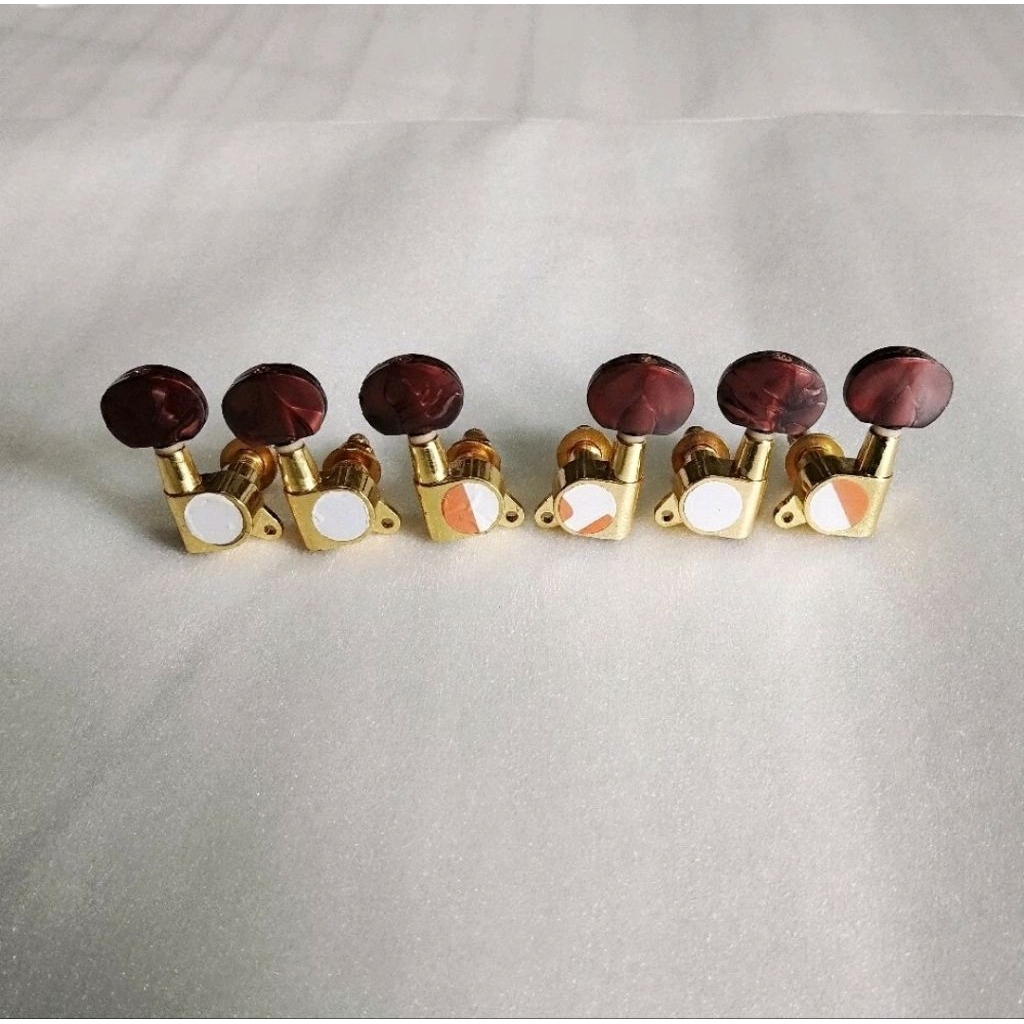 Dryer Tuner Tuning Machine Gitar Gold Head Turtoise R-L 3-3 guitar Part