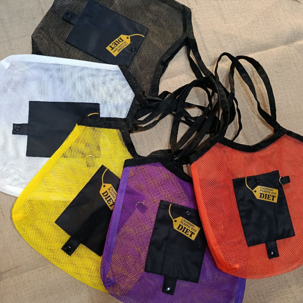tas belanja jaring lipat