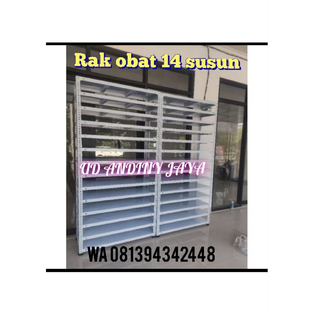 rak apotek rak 14 susun rak obat obatan rak susun free ongkir Jabodetabek Karawang cod