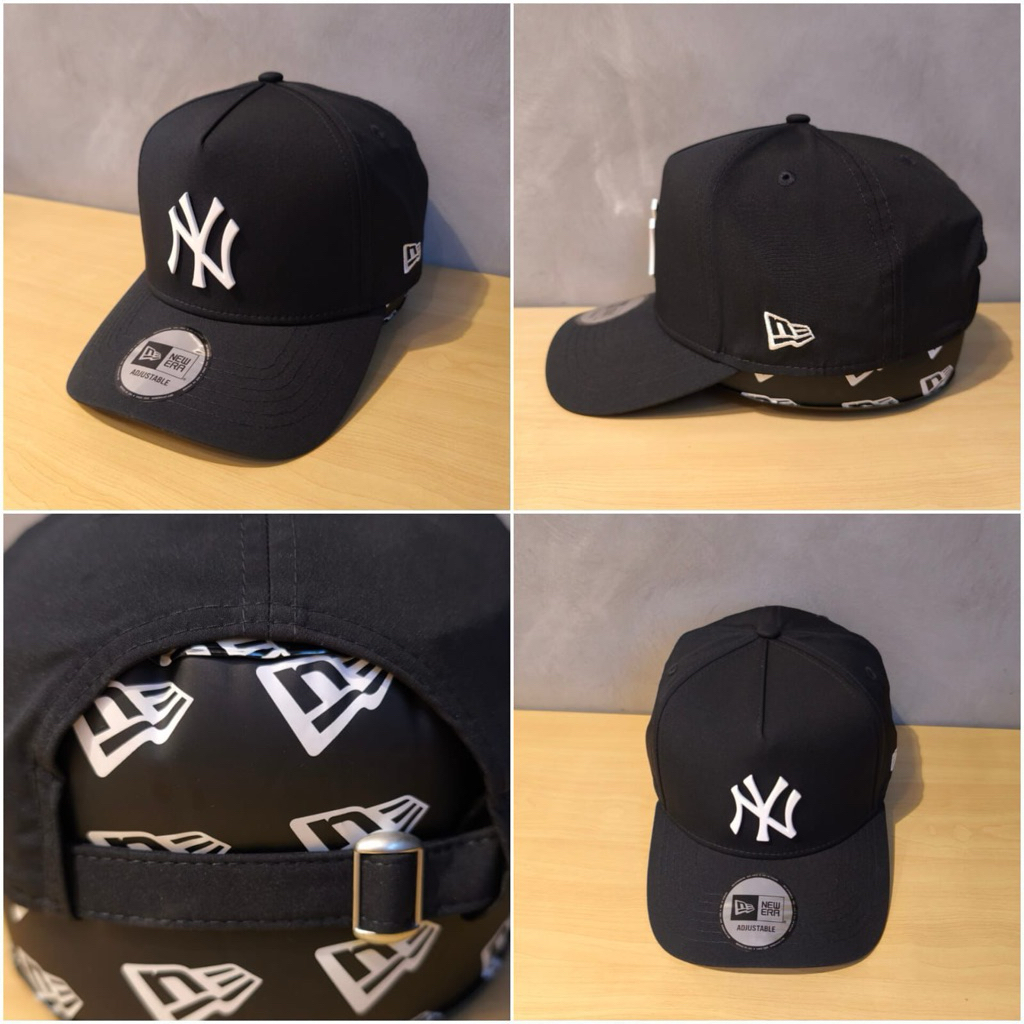 Topi New Era Black Logo White Original New Colection