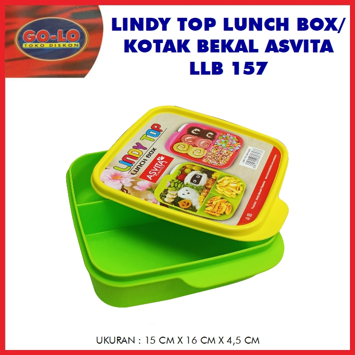 Lindy top lunch box/kotak bekal asvita LLB 157