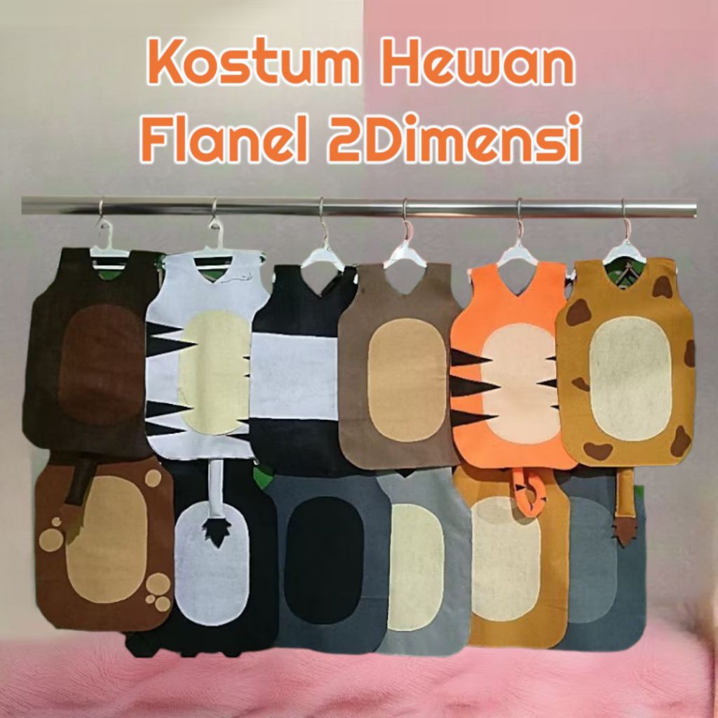 kostum Hewan bahan Flanel / Kostum Binatang bahan Flanel