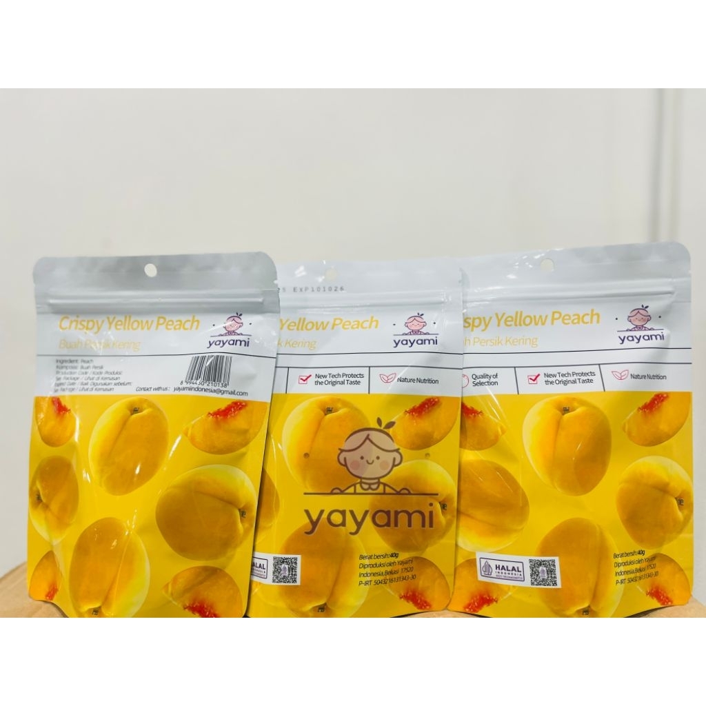 Crispy Yellow Peach / Buah Peach Kering - Yayami
