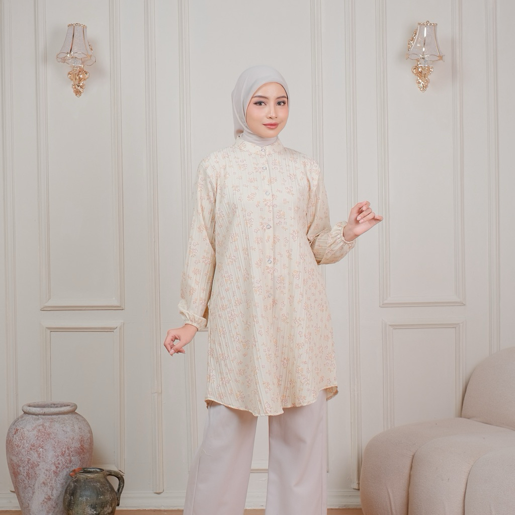 Baju Tunik Muslimah OOTD Hangout Best Seller Stylish Terlaris Cocok Untuk Acara Kasual Keren Woman T