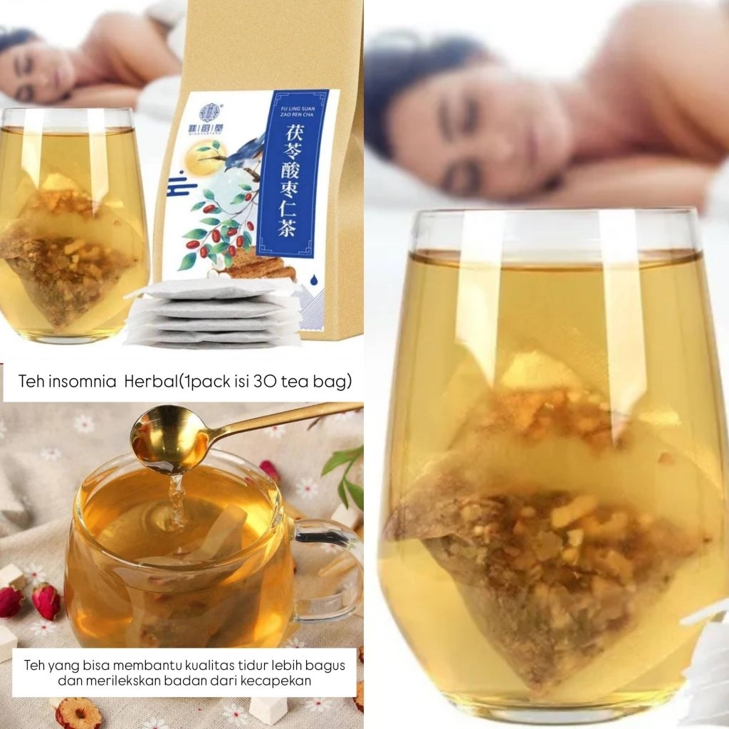 100% ORI Teh insomnia sleeping tea untuk insomnia dan rileks badan