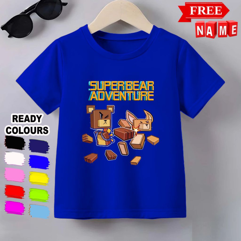 KAOS ANAK ANAK SUPER BEAR BAJU KAOS ANAK TERBARU SUPER BEAR ADVENTURE