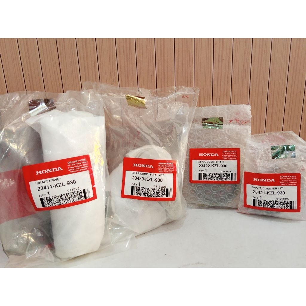 Gigi Gardan Gigi Rasio Set KZL Beat Fi, Scoopy esp, Vario 110 Stater Kasar Original ORI