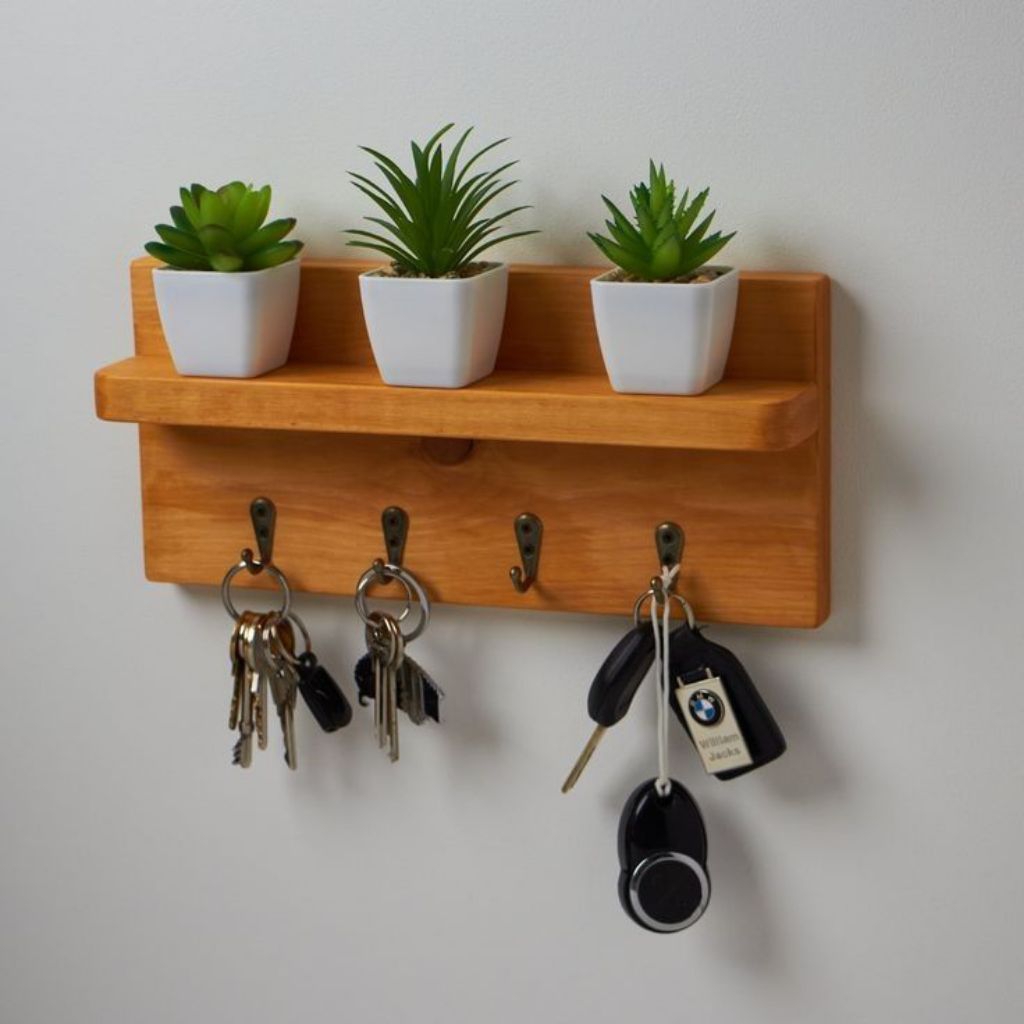 gantungan baju/gantungan tas/gantungan kunci/rak dinding kayu jati/rak buku