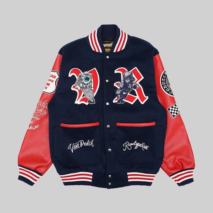 RAWTYPE RIOT X VON DUTCH Varsity Champ Jacket