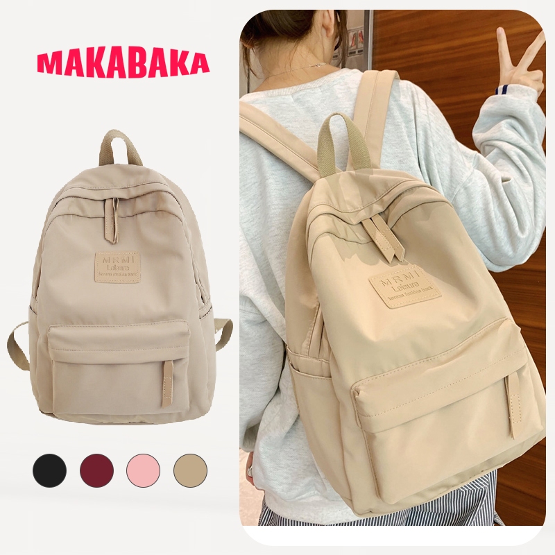 Tas Ransel Wanita Backpack Polos Fashion Tas ransel Pastel Riby Korean Nilon backpack Tas sekolah