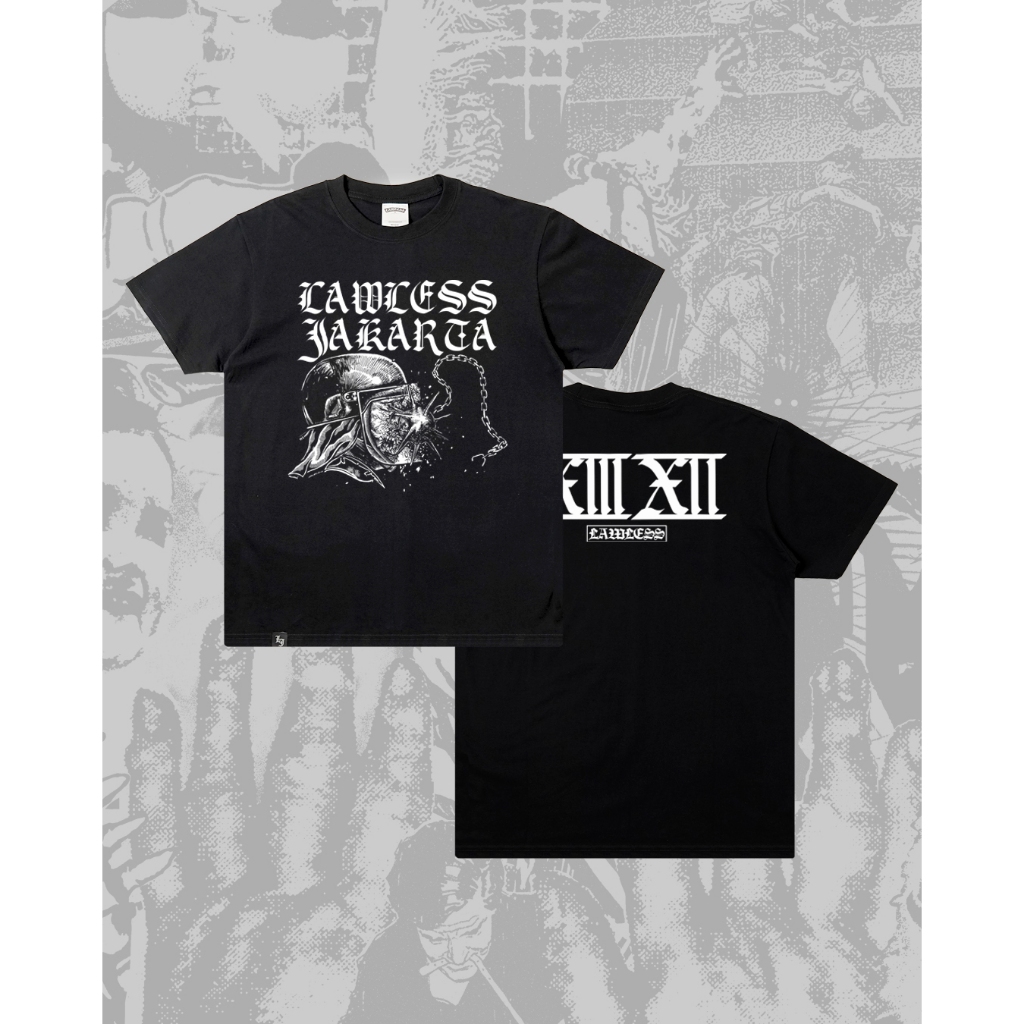 ASLI Kaos Tshirt LAWLESS JAKARTA - CROWD CONTRA | Lawless Jakarta Official