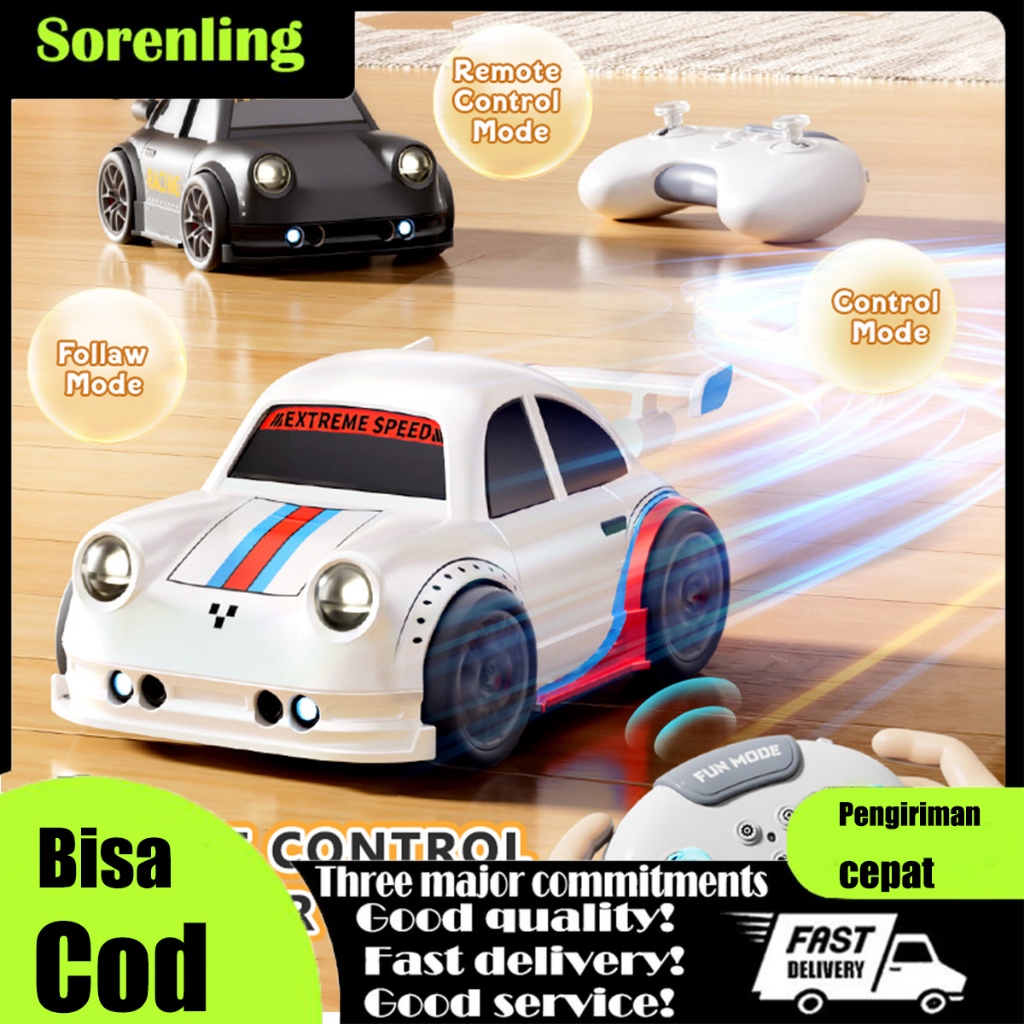 Sorenling Mobil Drift Multifungsi RC Kecepatan Tinggi/mobil mainan kendali jarak jauh/ikuti/kabur/ke