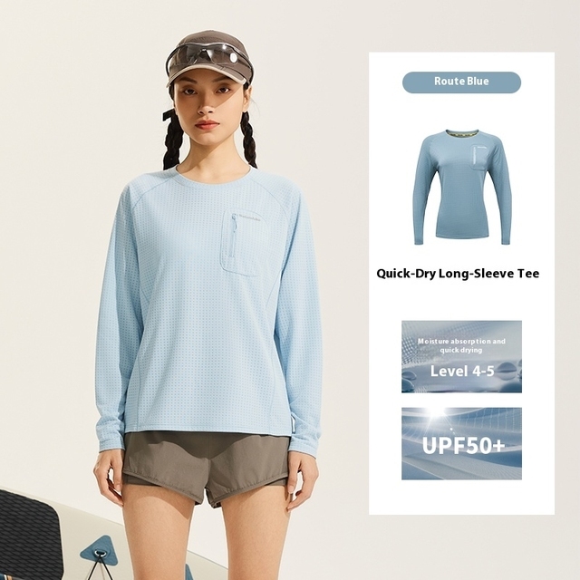 KAOS OUTDOOR WANITA QUICK DRY ANTI UV LONG SLEEVE T-SHIRTS NATUREHIKE CYY2511FS010