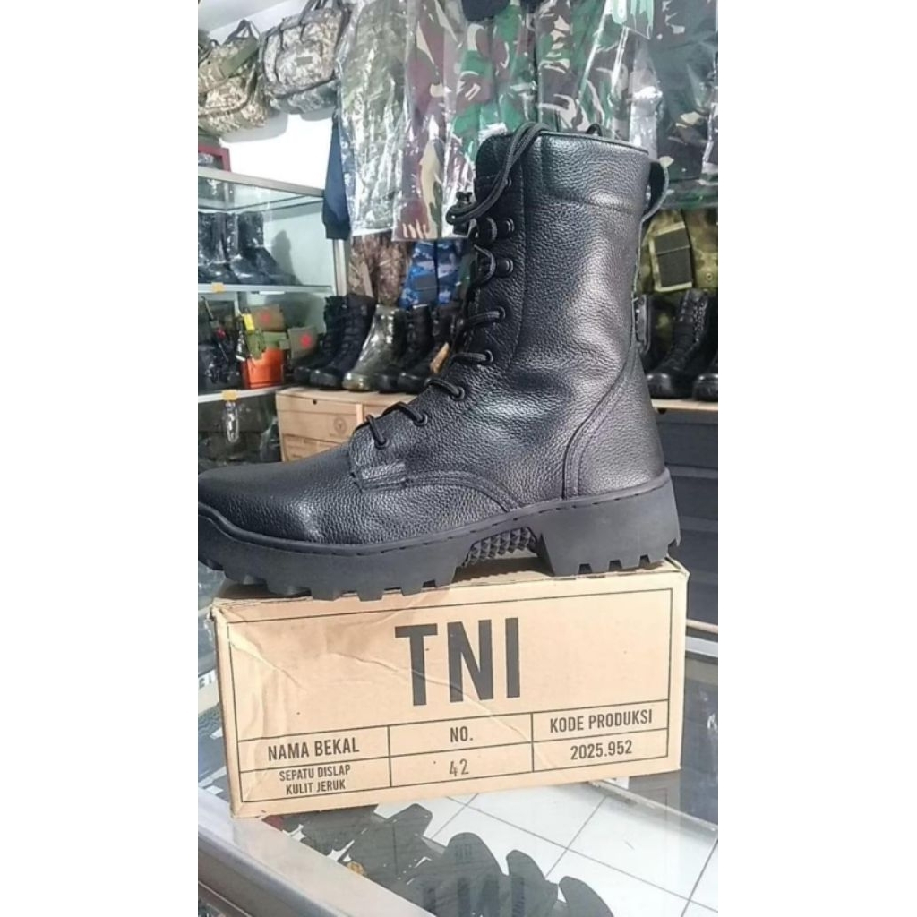 SEPATU PDL KULIT JERUK ASLI JATAH