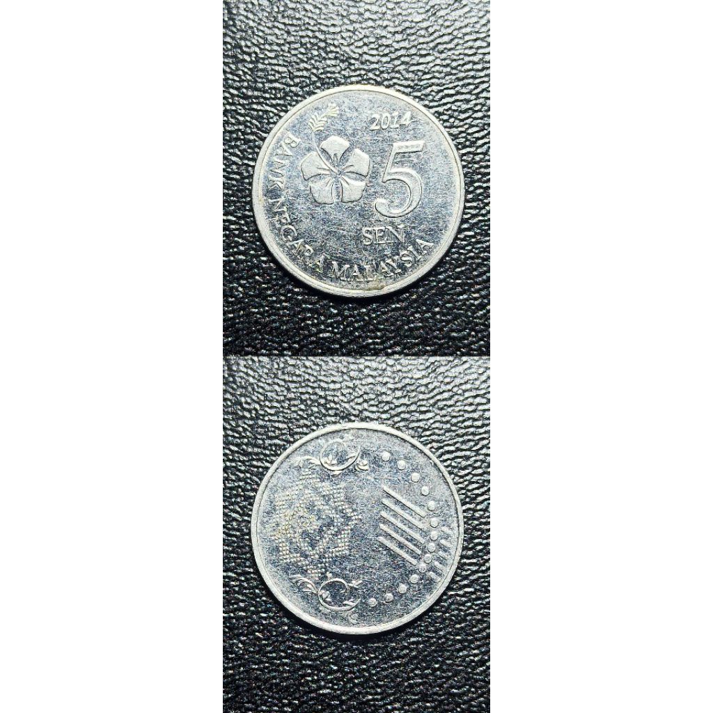 koin asing malaysia 5 sen k140