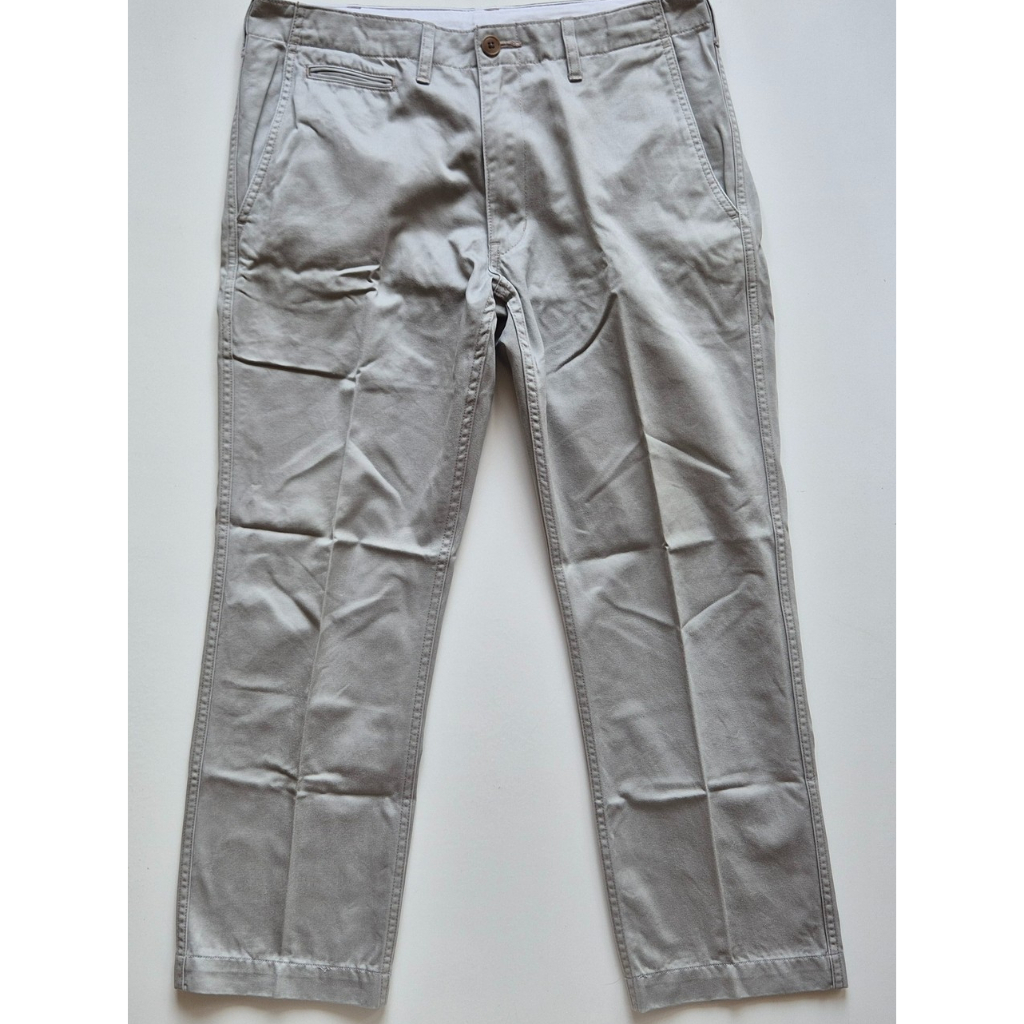 UNIQLO Cotton Vintage Regular Fit Chino Celana Panjang Chinos Pria