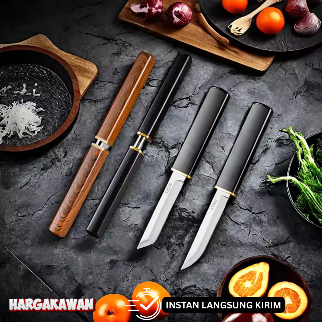 Pisau 2 in 1 Pisau Buah dan sayur Multifungsi dan praktis bisa dibawa traveling