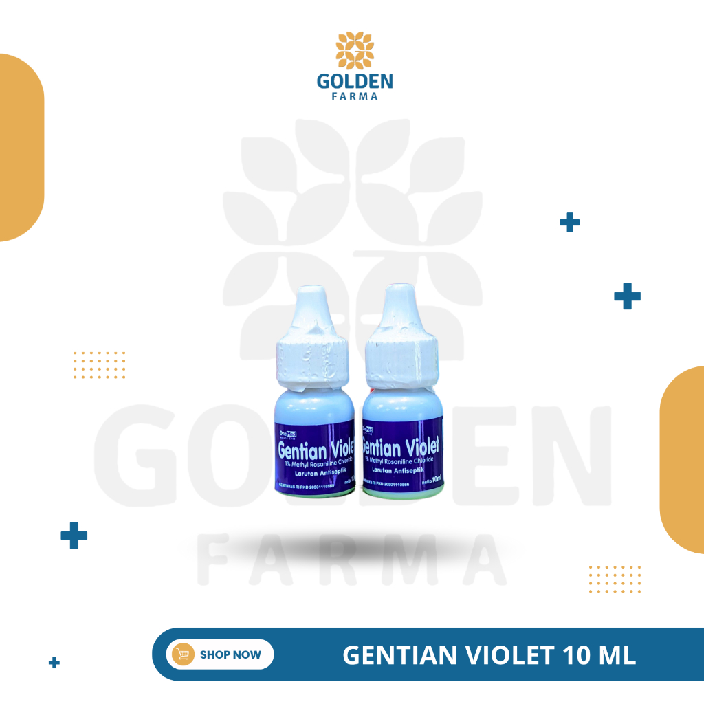 GENTIAN VIOLET 10ML | OBAT SARIAWAN | BAU MULUT |