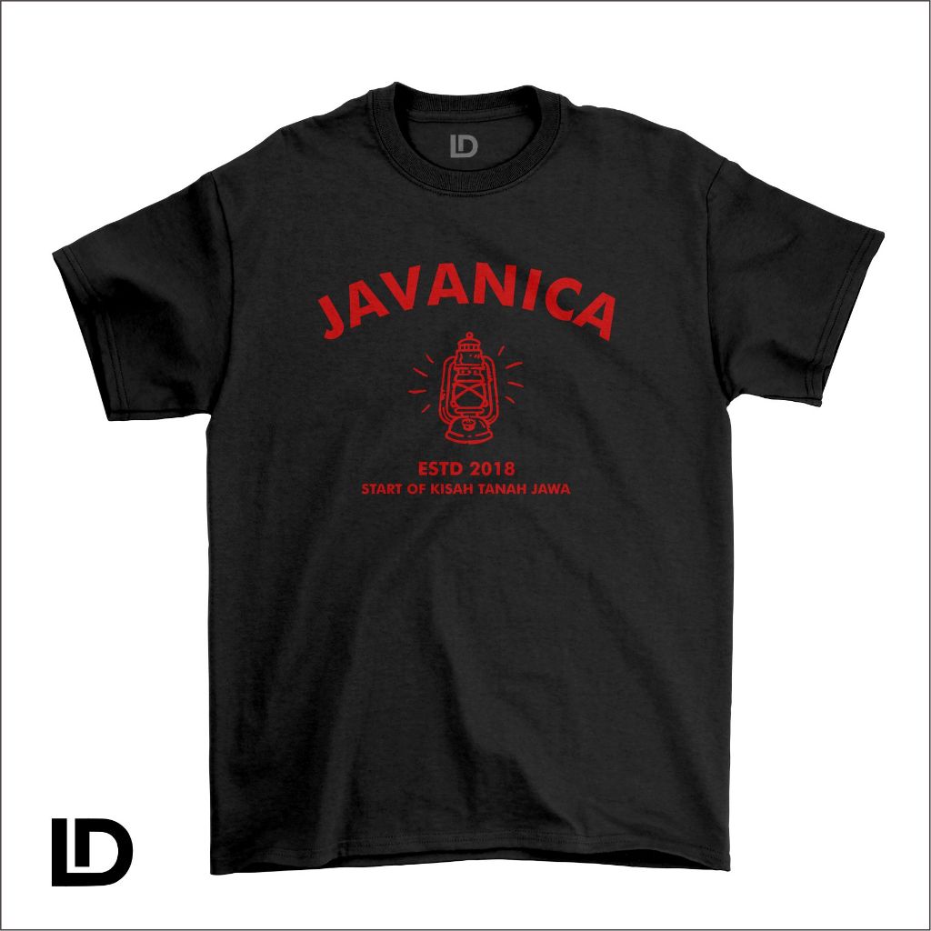 Kaos Distro Pria Wanita Javanica ESTD 2018 Premium Cotton Combed 24s Kisah Tanah Jawa