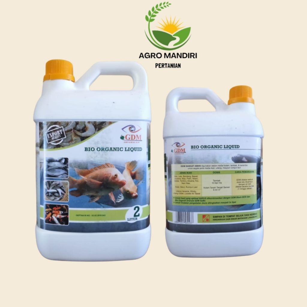GDM suplemen organik untuk perikanan 2Lt
