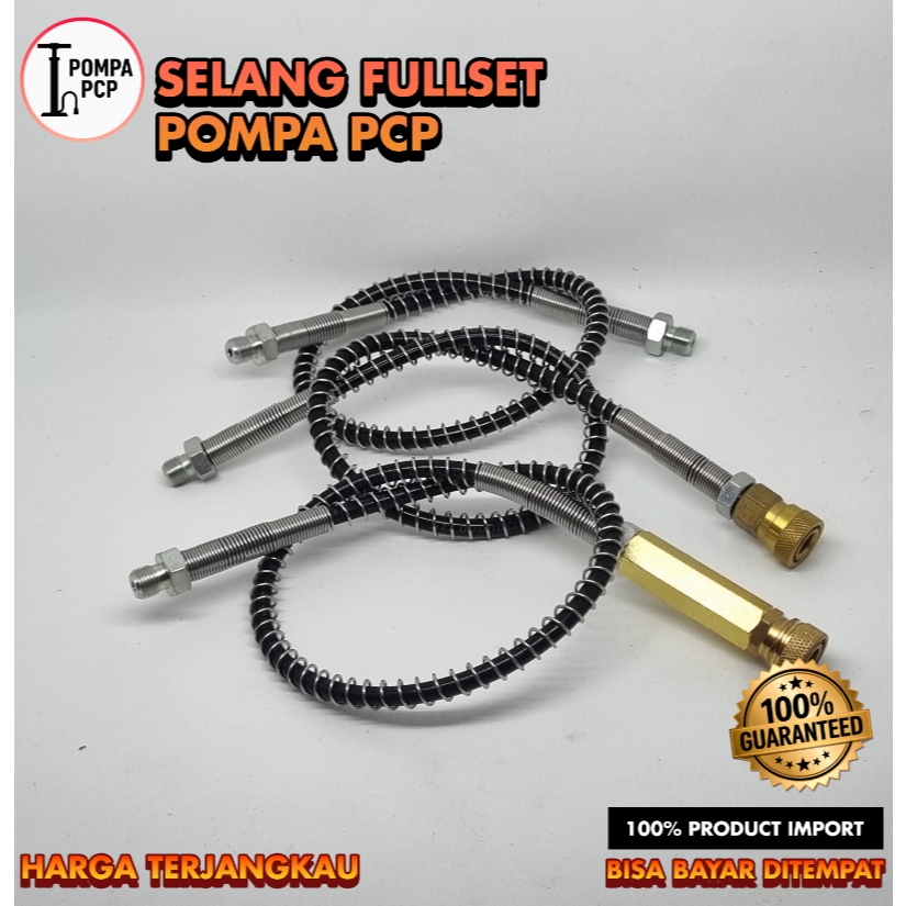 Selang Fullsett Pompa PCP | Selang Pompa PCP | Selang Pompa PCP 50cm | Selang Pompa PCP 6300 Psi