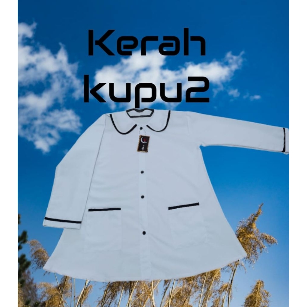 Baju Anak Hitam Putih Anak Perempuan TK SD Seragam 4-12 Tahun