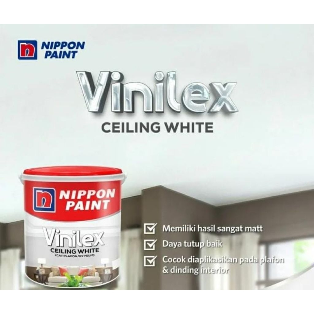 Cat Vinilex Putih 5 KG Nippon paint