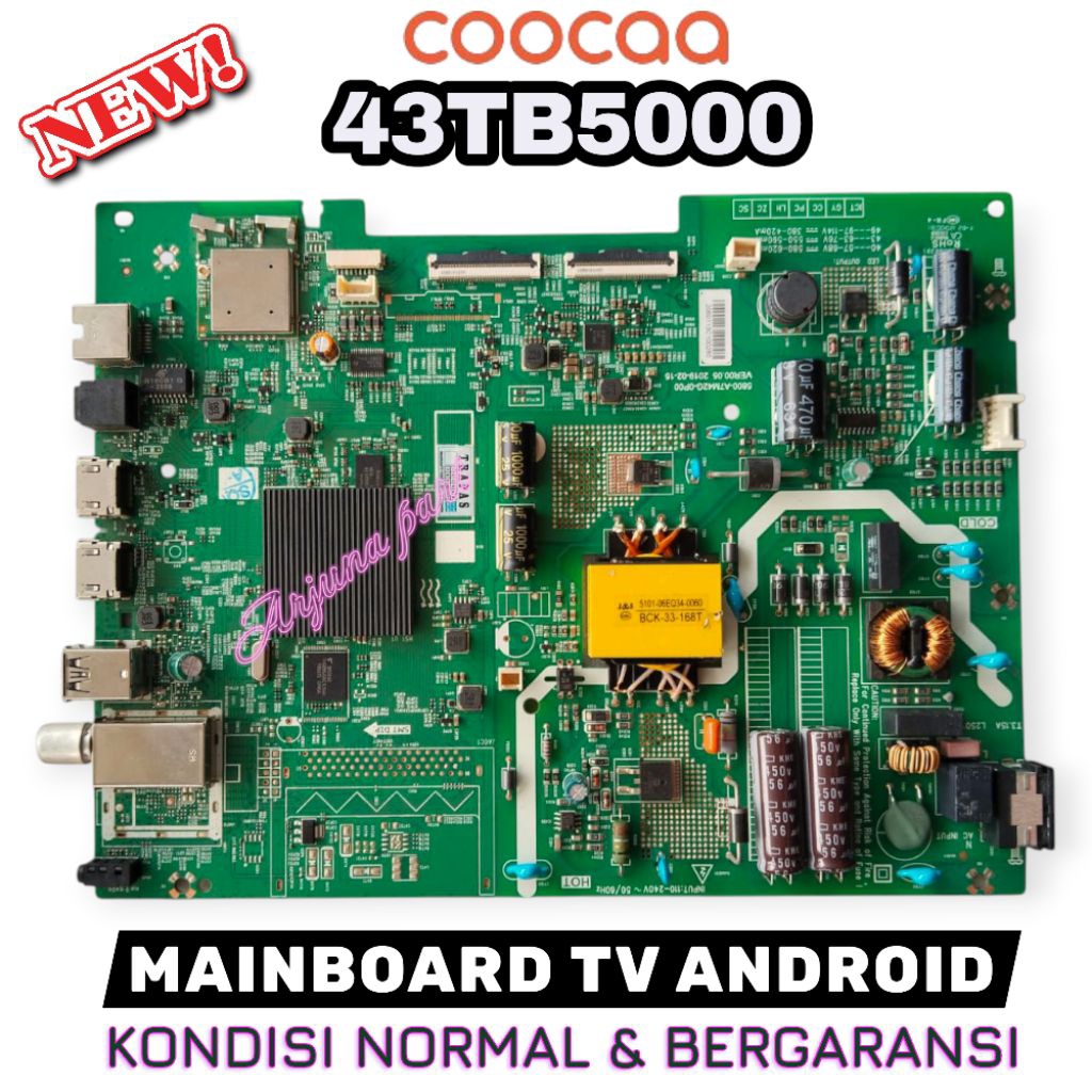 MB TV COOCAA 43TB5000 / MAINBOARD TV COOCAA 43TB5000 / MESIN TV COOCAA 43TB5000 / MODUL TV COOCAA 43