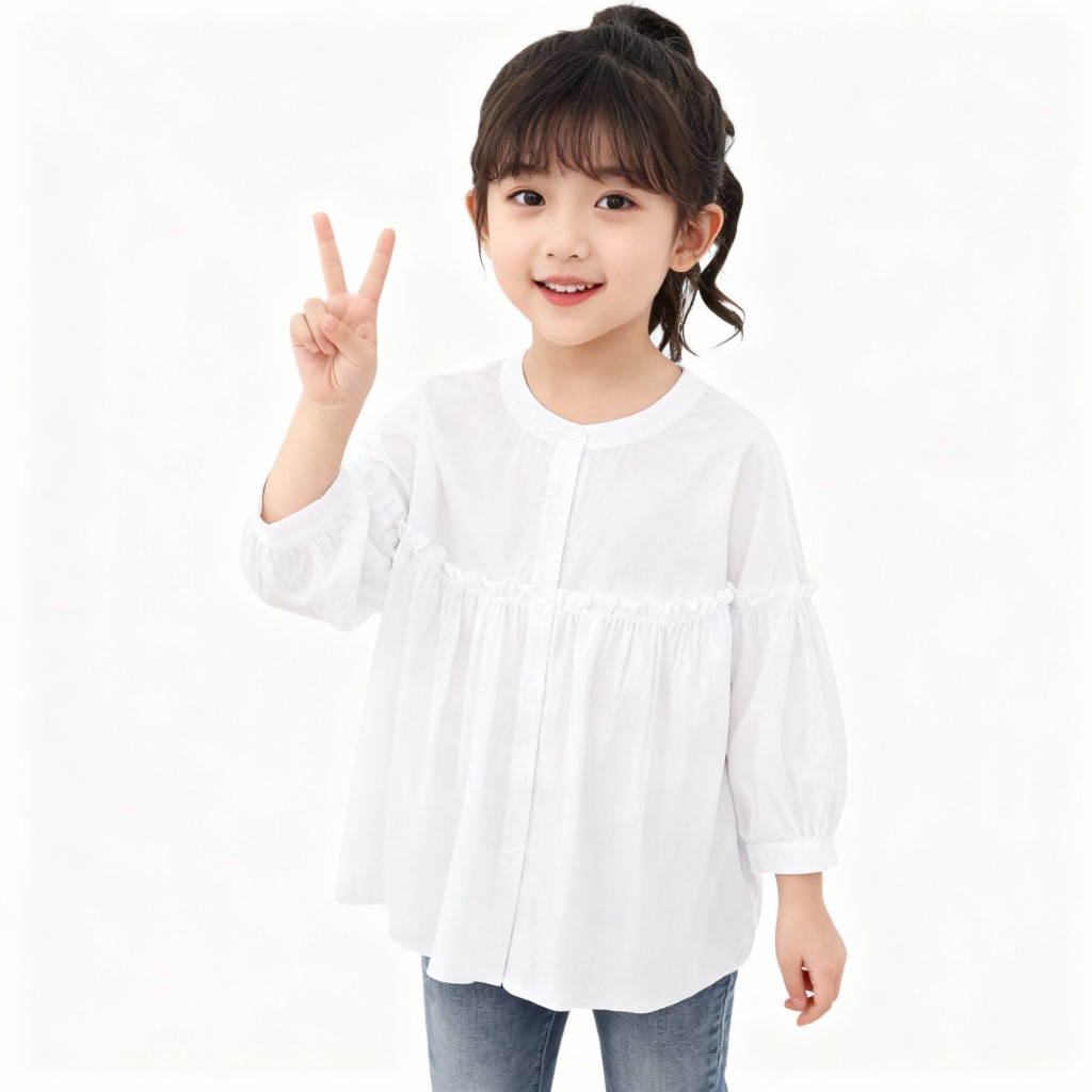 Atasan Anak Perempuan  Cika Blouse Kemeja Anak Perempuan Umur 5-14 Tahun