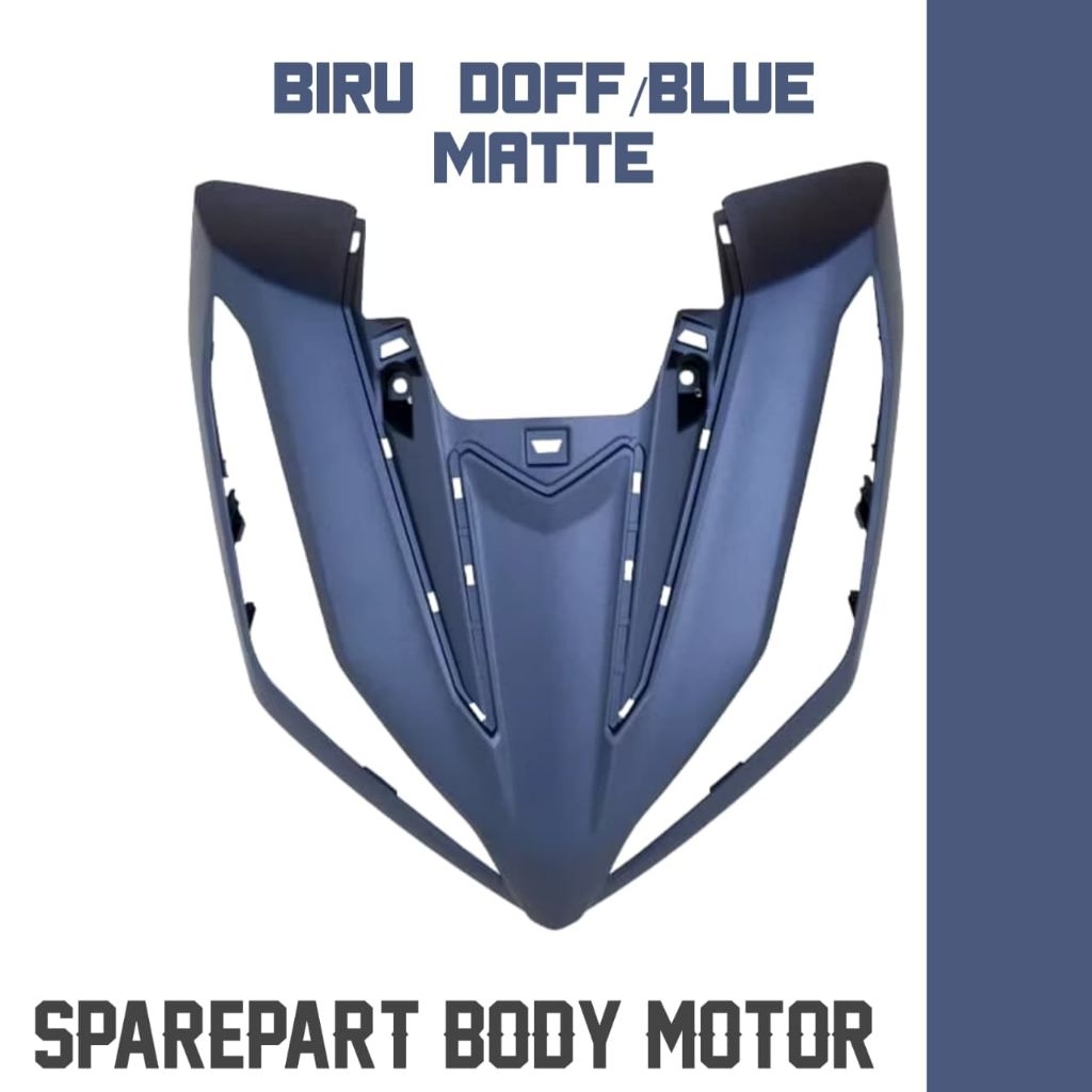 Cover Tameng Panel Depan Vario 125 New K2V GEN2 2023 2024 Warna Biru Doff Blue Matte New