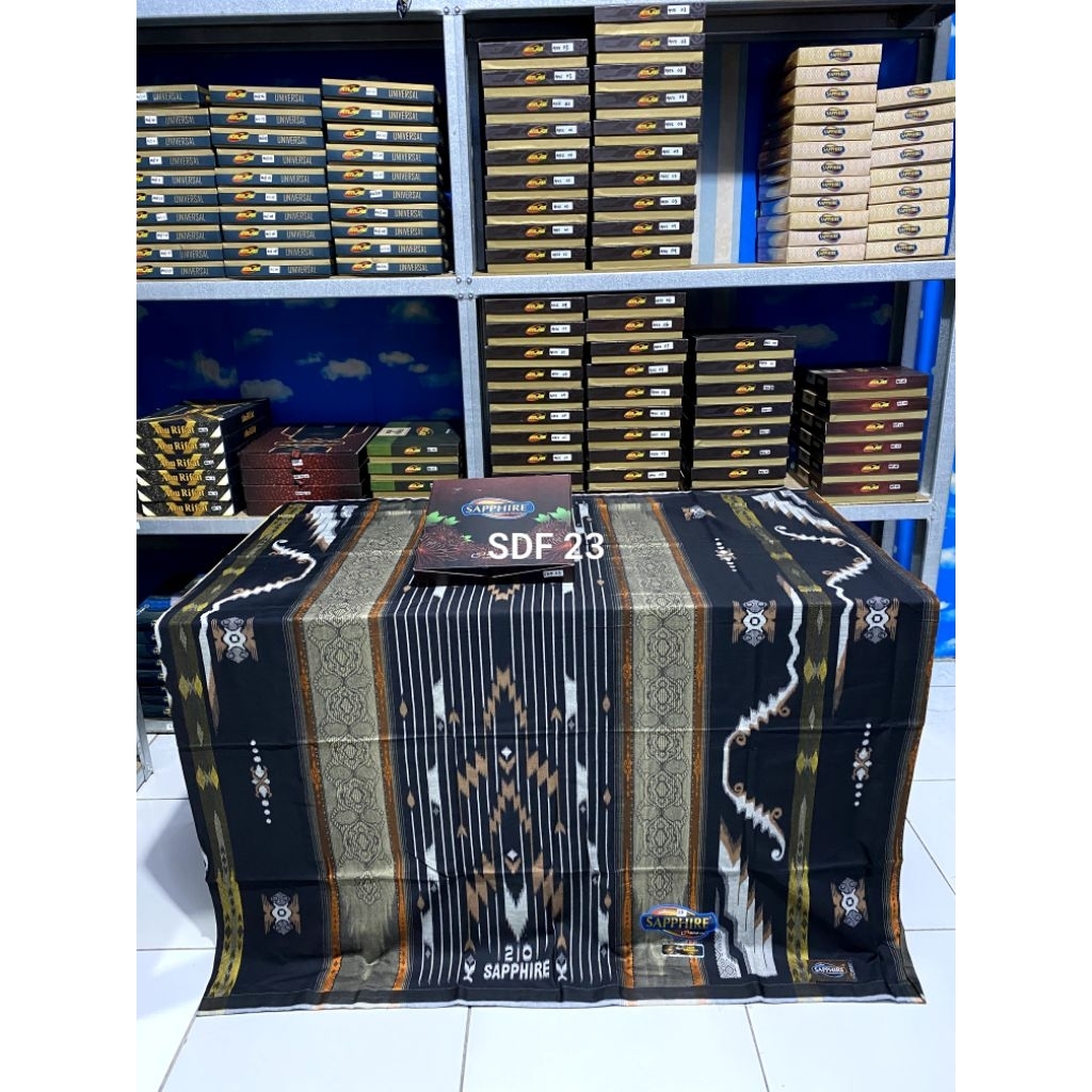 Sarung Sapphire kawung Jacquard  dan Sapphire Jacquard polos & Sapphire Dobby Fantasi
