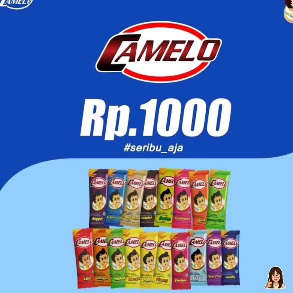 CAMELO BUBUK ES INJECT/BUBUK MINUMAN/ES CAMELO RENCENG ISI 20