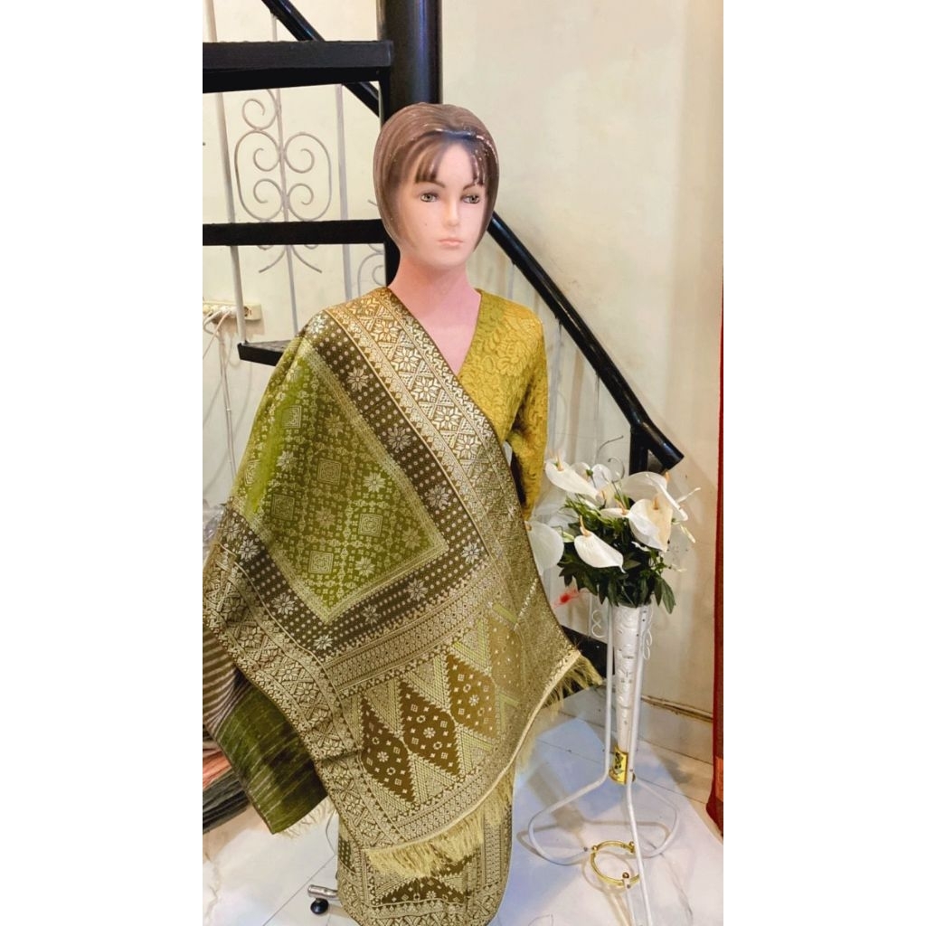 SONGKET MESIN 3 NEGERI HIJAU