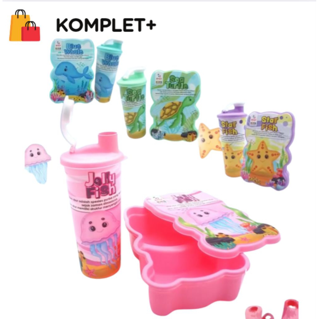 TEPAK MAKAN | LAZIO KIDS OCEAN VALUE SET | (LB53 + DB104)