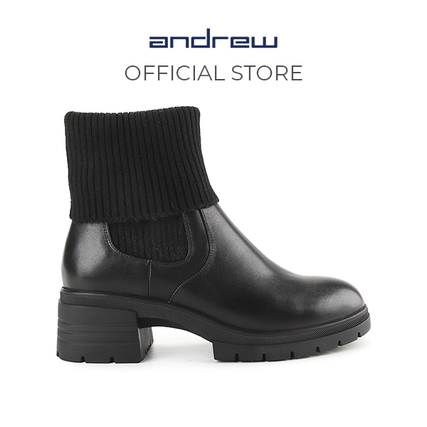 Sepatu Boots Wanita Andrew Shoes Hester Black