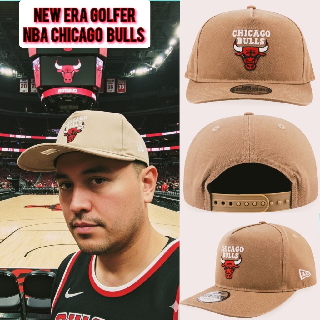 New Era Golfer Snapback Chicago Bulls